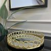 GOLD YUVARLAK HALKA ZİNCİR TEPSİ