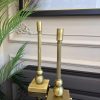 2’Lİ ESKİTME GOLD KARE AYAKLI ŞAMDAN