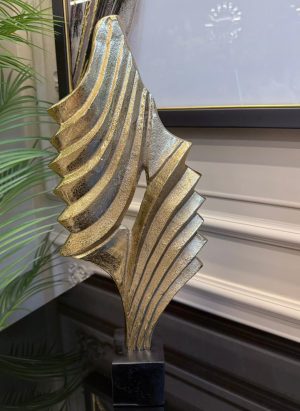 DÖKÜM GOLD KIVRIMLI SOYUT OBJE