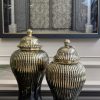 GOLD ÇİZGİLİ SiYAH RENK 2’Lİ KÜP