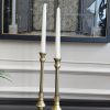 ESKİTME GOLD KRİSTAL TOP DETAYLI 2’Lİ ŞAMDAN