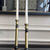 ESKİTME GOLD KRİSTAL FÜME TOP DETAYLI 2’Lİ ŞAMDAN