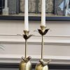 ESKİTME GOLD KUŞ DETAYLI 2’Lİ ŞAMDAN