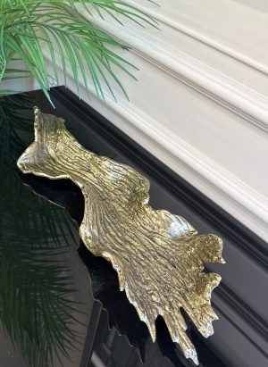 ESKİTME GOLD DÖKÜM BÜYÜK BOY DEKORATİF TABAK