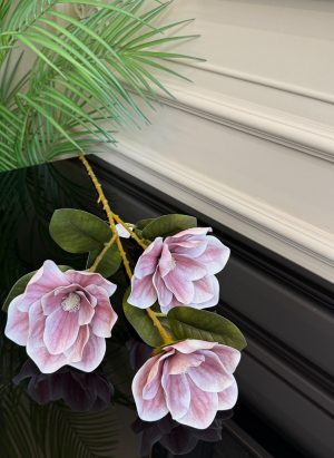 3 KAFALI PEMBE RENK ISLAK MANOLYA DALI