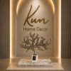 ESKİTME GOLD DÖKÜM TRAVERTEN KAİDELİ AĞAÇ OBJE