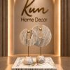 2’Lİ MERMER ESKİTME GOLD TOP DETAYLI DİSK OBJE